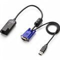 HPE AF629A KVM console USB 2.0 virtual media adapter for remote server access and CAC authentication.