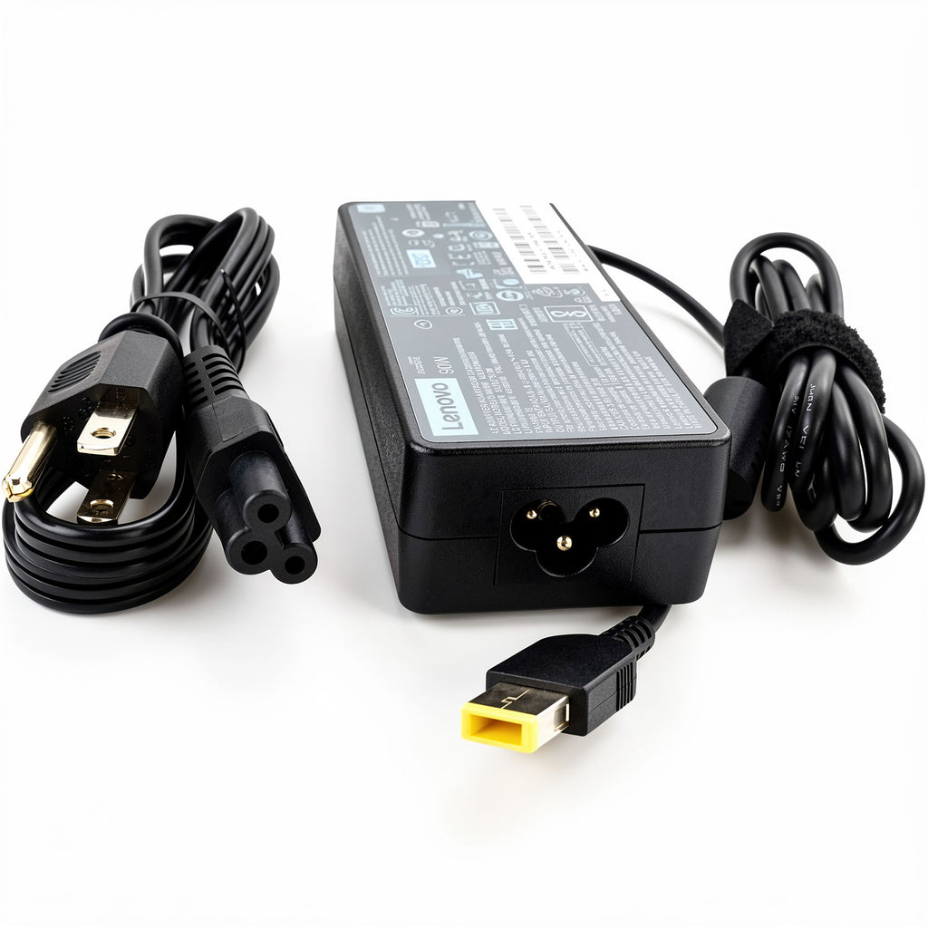 Lenovo ADLX90NLC3A 90W 20V 4.5A Slim Tip AC adapter for ThinkPad Yoga laptops.