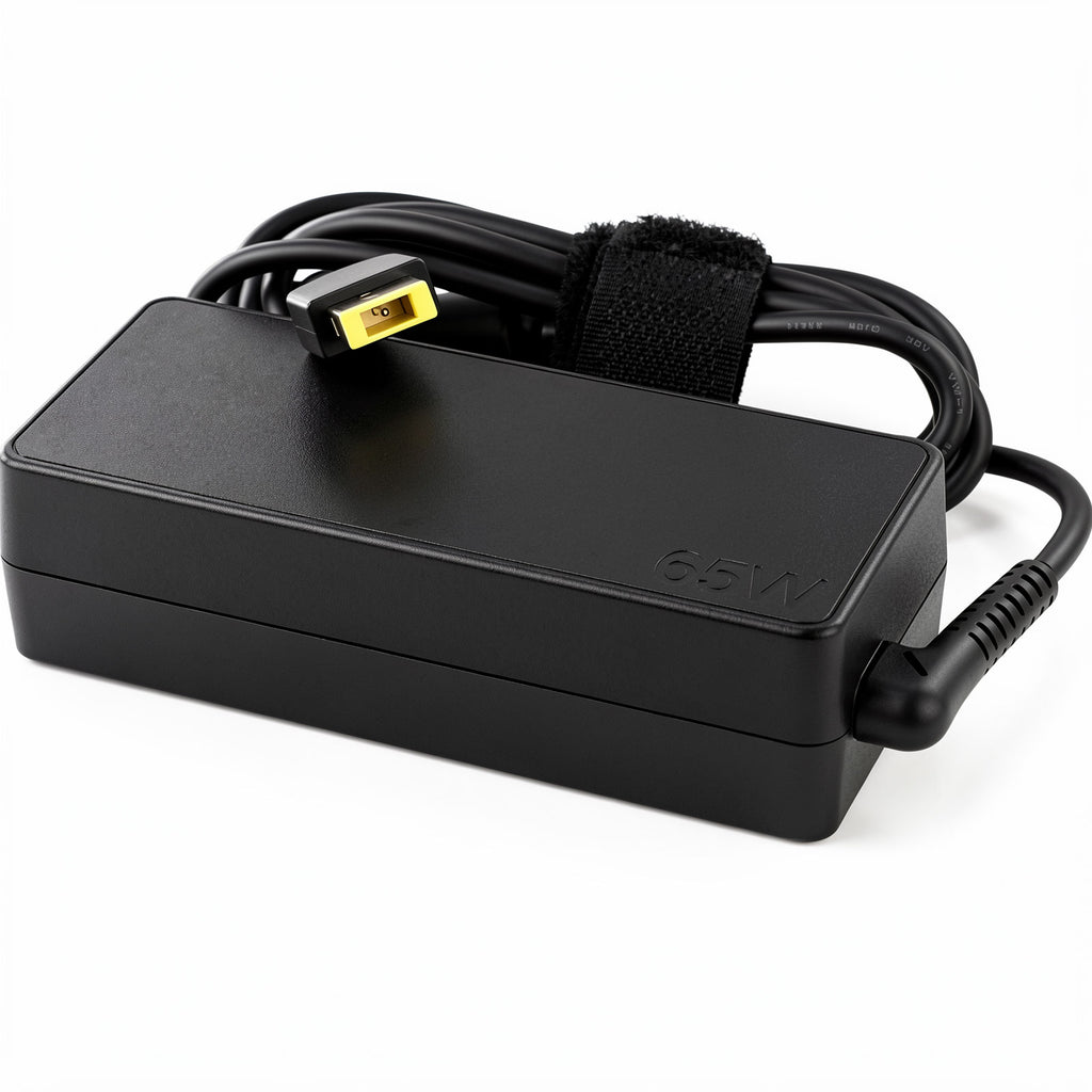 Lenovo Yellow Square Slim Tip 65W Charger 20V 3.25A for Pre-USB-C ThinkPad