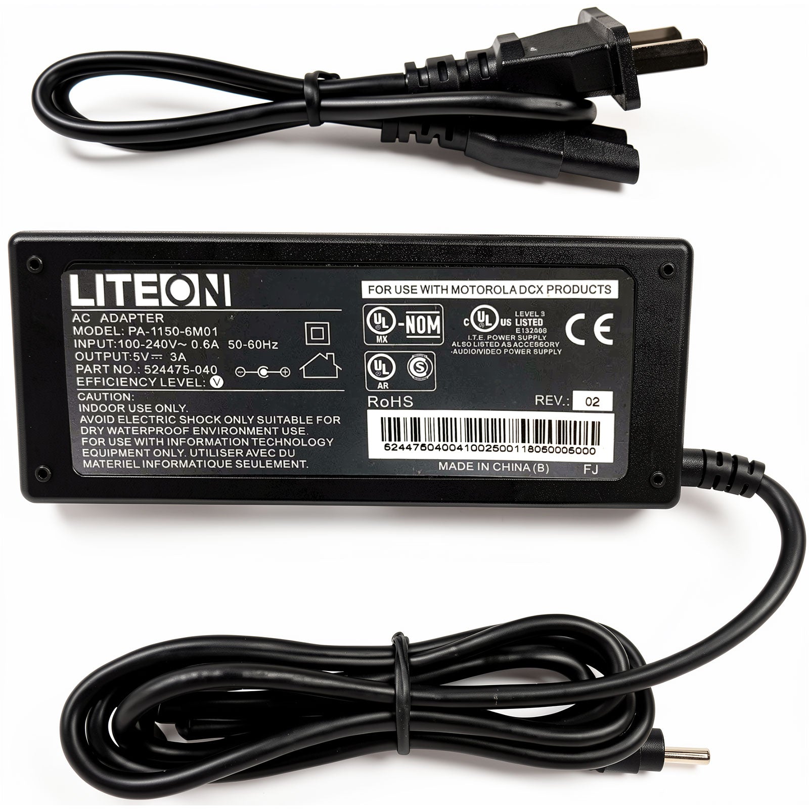 Lite-On PA-1150-6M01 5V 3A 15W AC power adapter for Pioneer DJ controllers