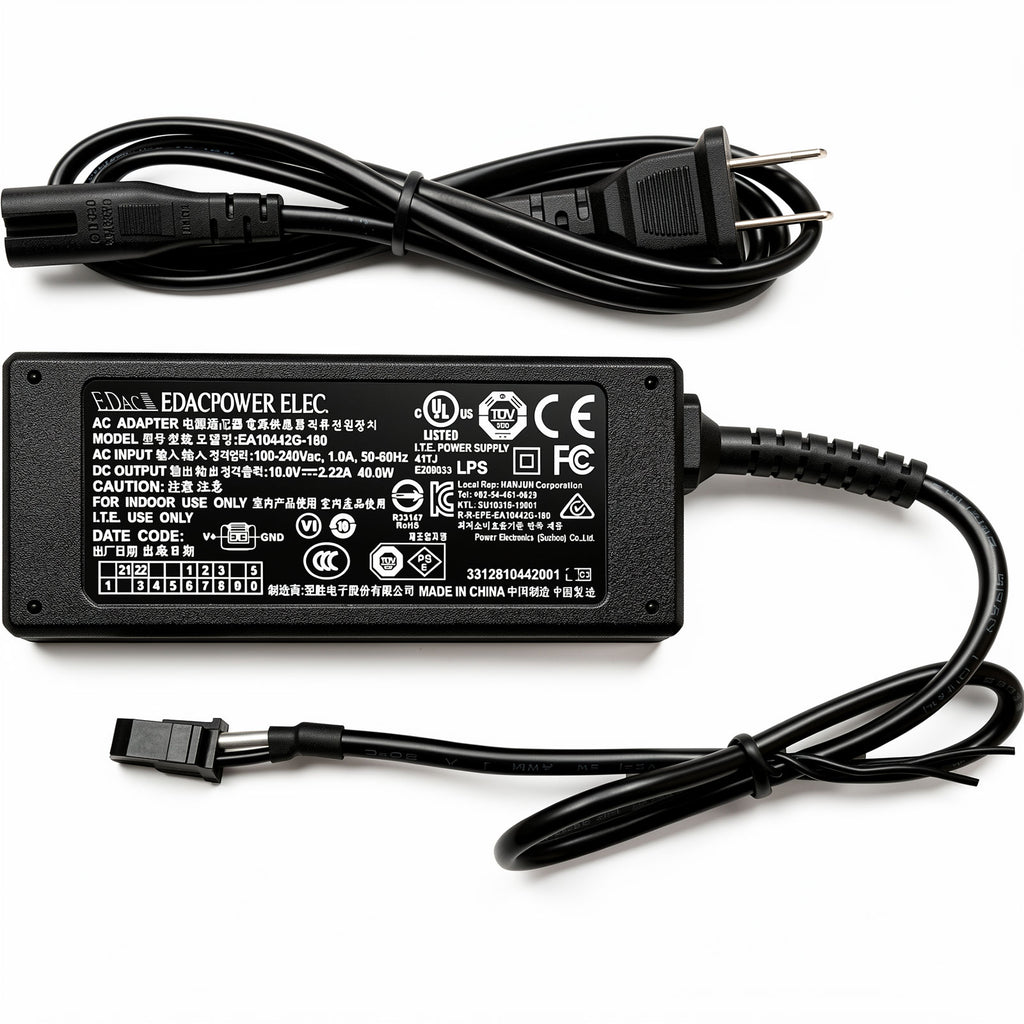 40W Desktop Power Supply for POS Kiosk Thermal Printers EDAC EA10442G-180 18V 2.22A