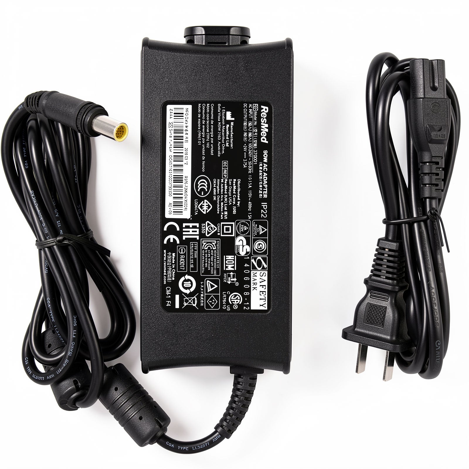 ResMed 370001 24V 3.75A 90W Medical Power Adapter for S9 CPAP VPAP