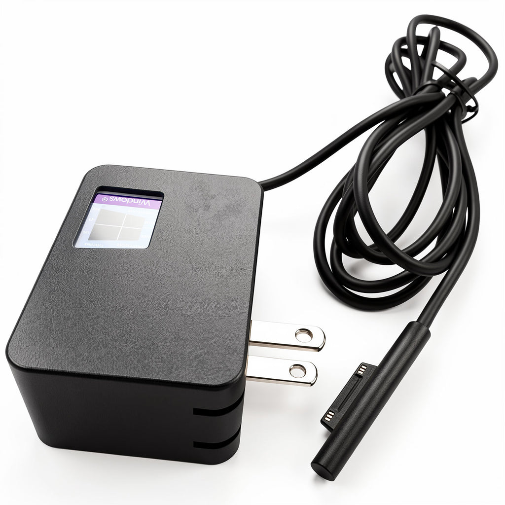 24W charger for Microsoft Surface Go, Go 2, and Go 3, featuring magnetic Surface Connect port.