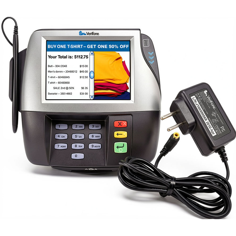 Verifone 12W AC Adapter AU1121206u / CPS11212D-1CB-R 12V 1A Charger for MX915, MX925, MX850, MX860 Payment Card Terminals