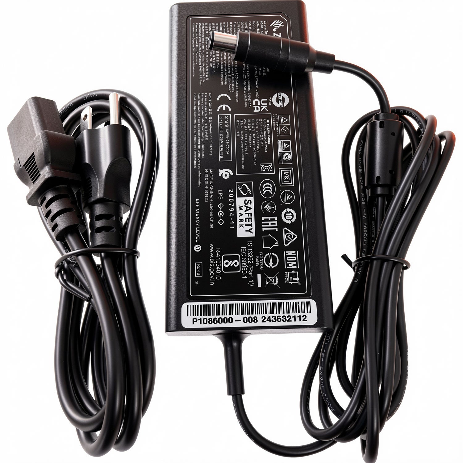 Zebra SAWA-31-25024 60W 24V 2.5A AC adapter power supply for GK420 GX420 ZD410 label printers.