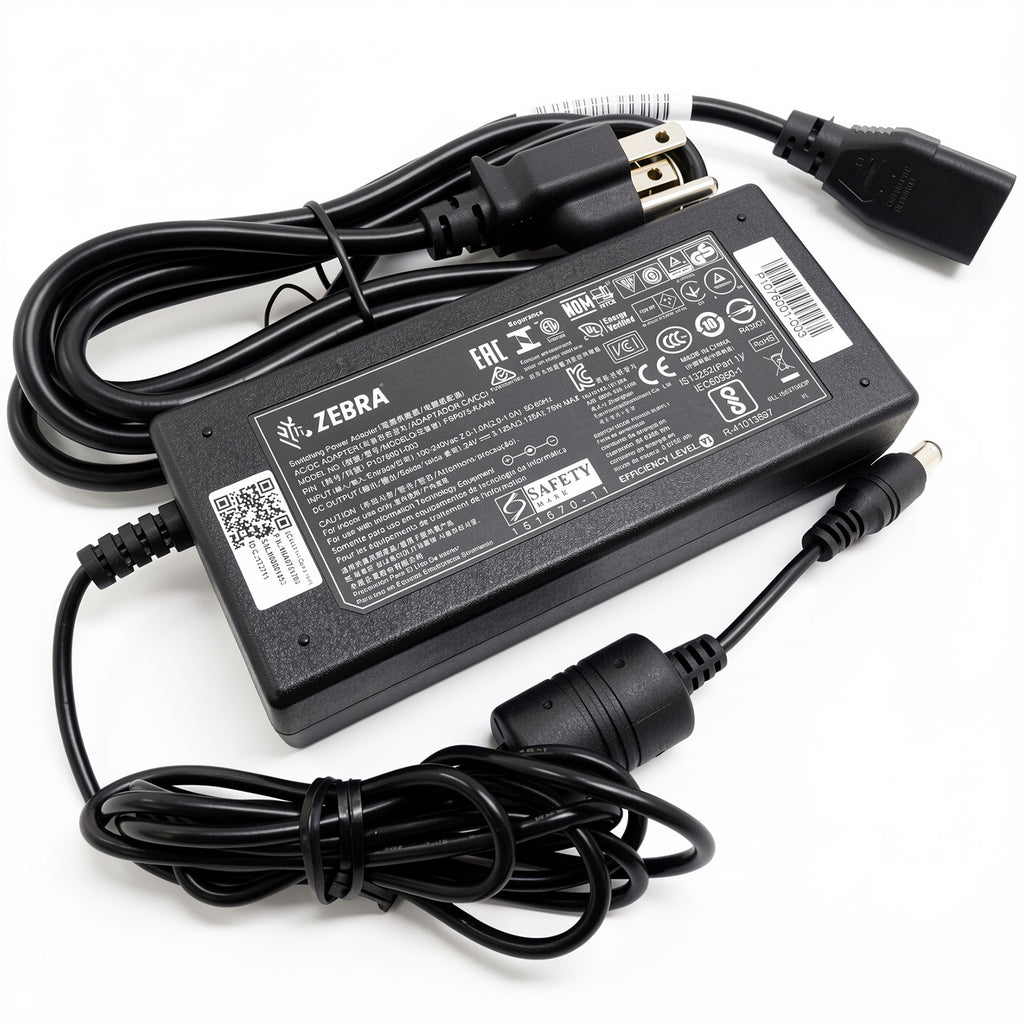 Zebra FSP075-RAAM P1076001-003 adapter model label information
